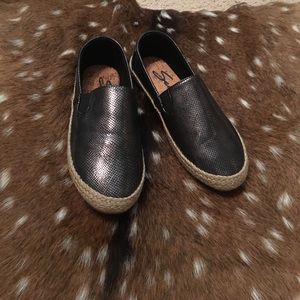 Black slip ons